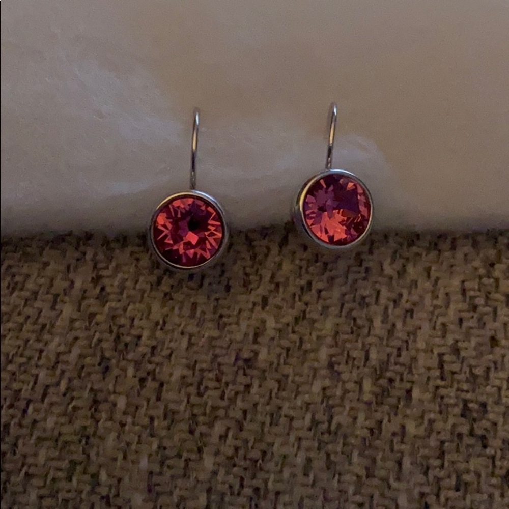Touchstone pink earrings